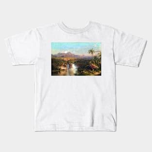 View of Volcano Cotopaxi, Ecuador 1857 Frederic Edwin Church Kids T-Shirt